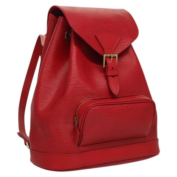 LOUIS VUITTON Epi Montsouris MM Backpack Monaco 700th Red LV Auth BD973AV - Picture 1 of 16